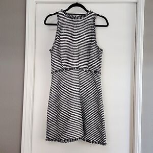 Zara striped textured dress